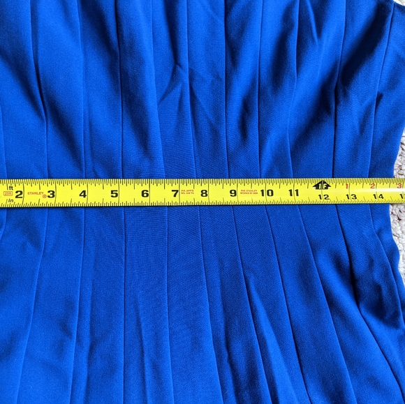 Calvin Klein sleeveless suit dress in blue - Picture 5 of 7